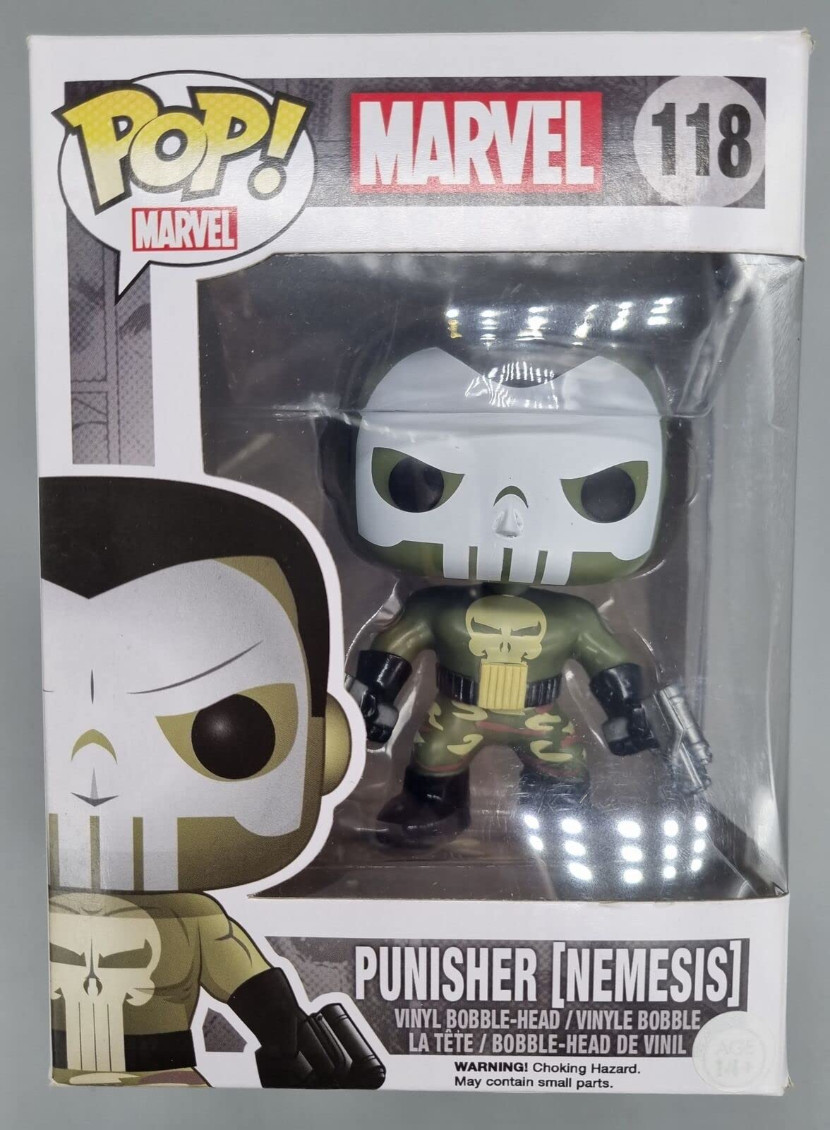 118 Punisher (Nemesis) - Marvel - Funko POP - Box Damaged