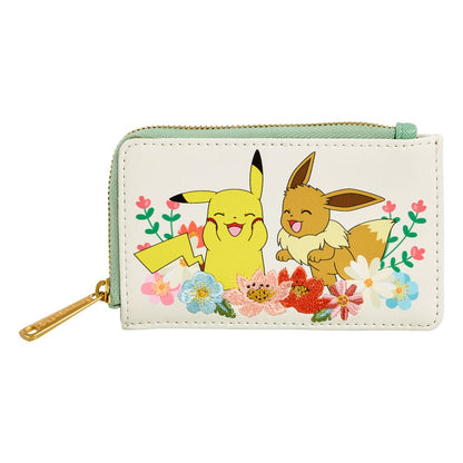 Pokemon by Loungefly Wallet Pikachu & Eevee Floral NEW
