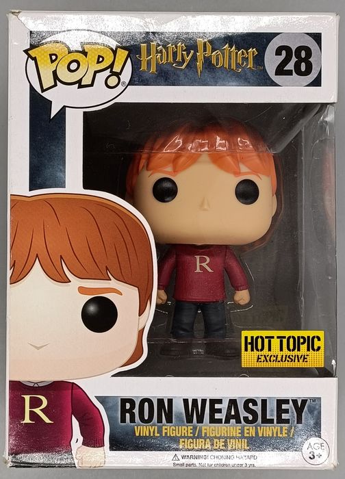 28 Ron Weasley (Sweater) - Harry Potter - Funko POP - Box Damaged