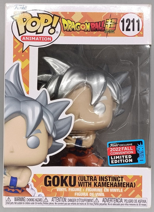 1211 Goku (Ultra Instinct with Kamehameha) Metallic - Drangonball Z - 2022 Con -Funko POP - Box Damaged