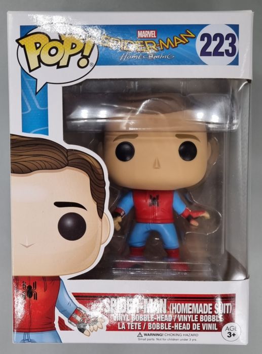 #223 Spider-Man (Homemade Suit- Unmasked) Marvel Spider-Man Homecoming Funko POP
