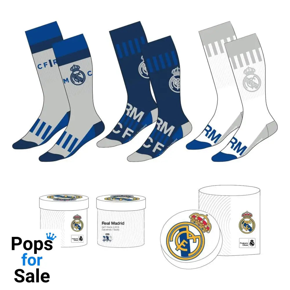 Football Socks 3-Pack Real Madrid 38-45 Footwear