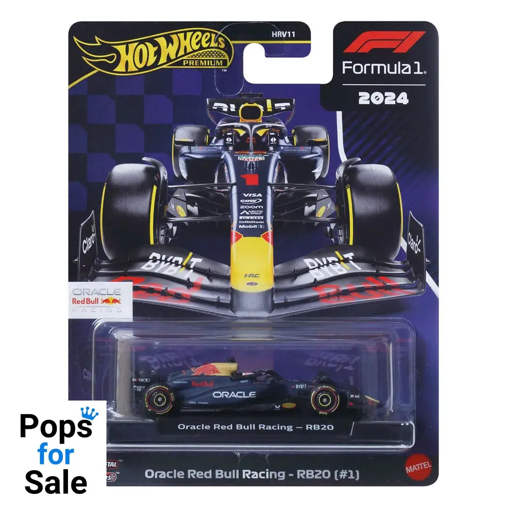Formula 1 Hot Wheels Premium Diecast Vehicle 1/64 Oracle Red Bull Racing RB20 (#1) (Max Verstappen 2024) Vehicles