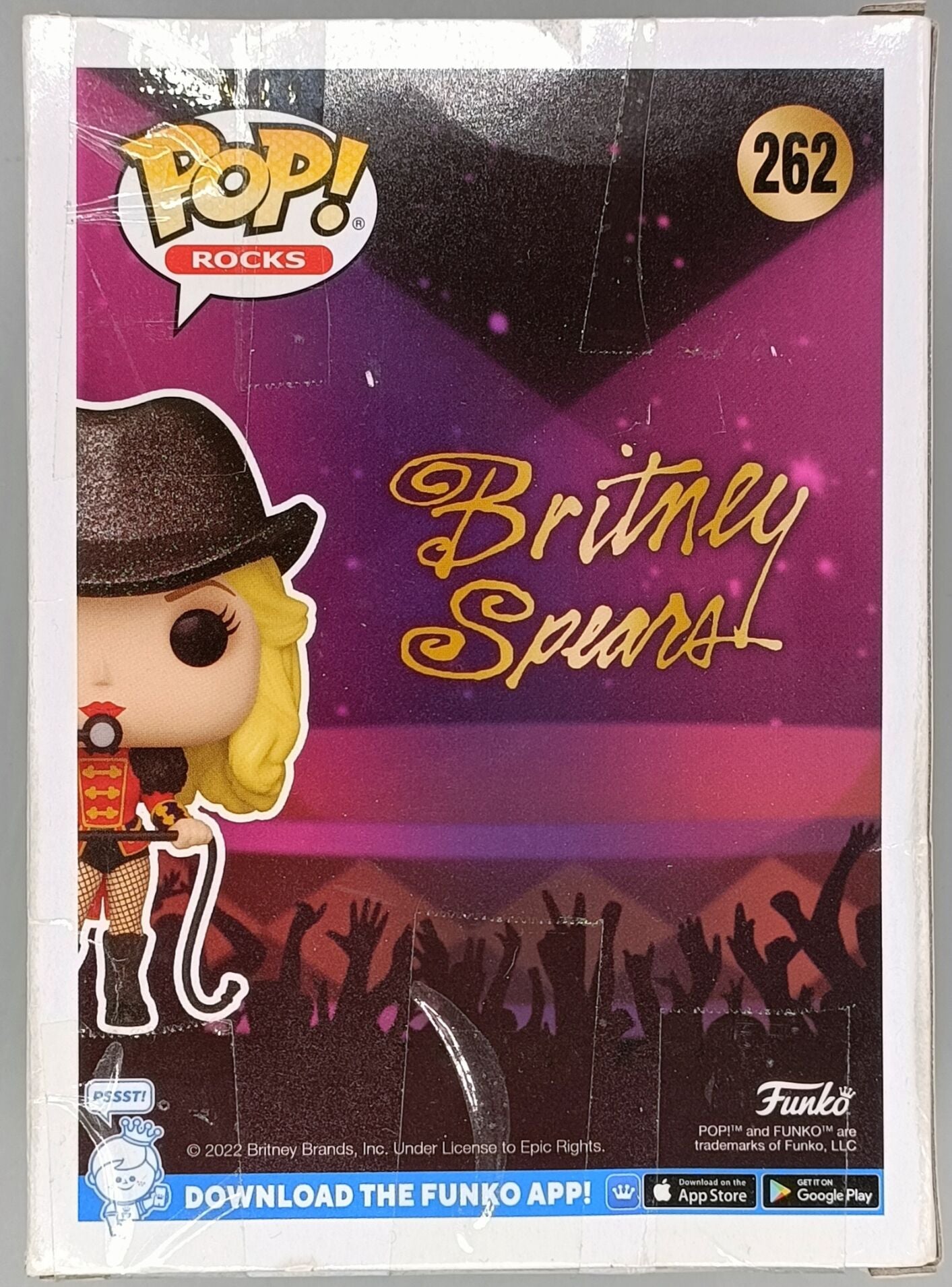 262 Britney Spears (Circus- w/ Hat) Chase - Rocks - Funko POP - Box Damaged