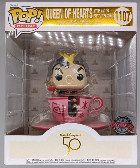 #1107 Queen of Hearts Disney Mad Tea Party Attraction Funko POP