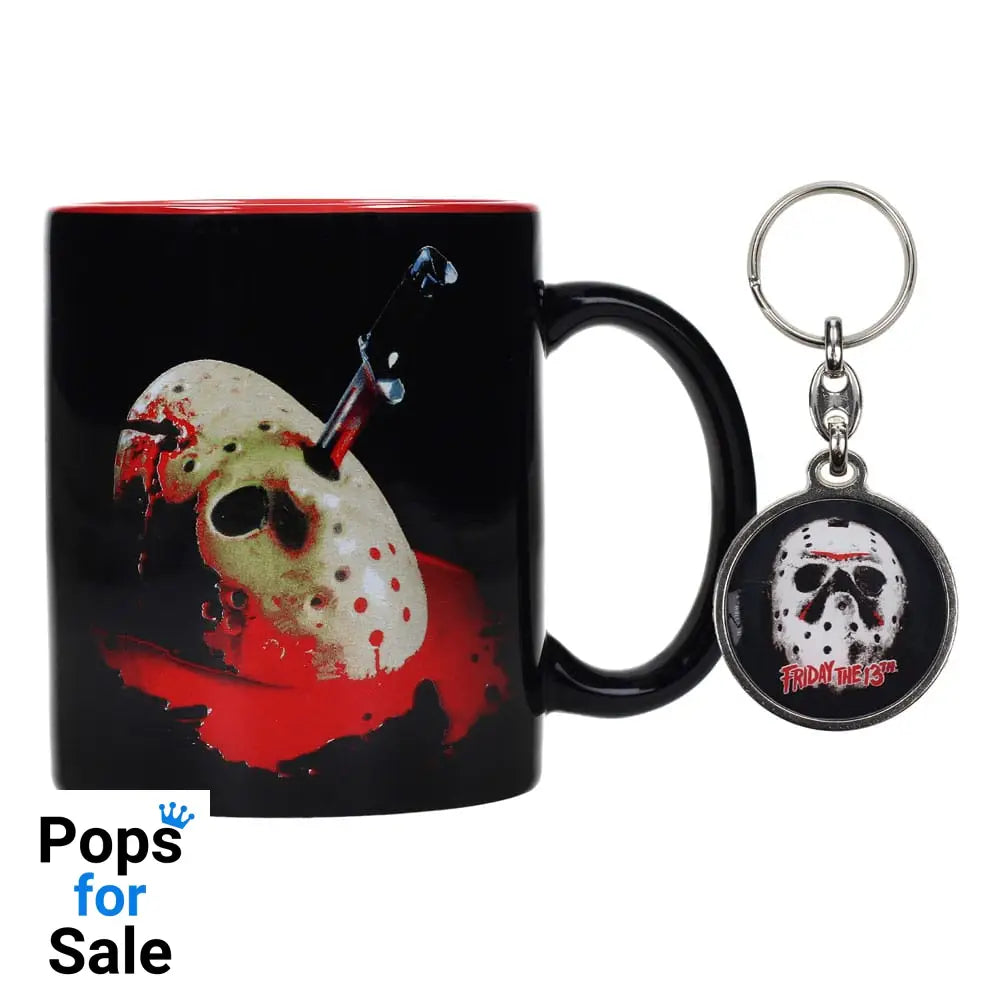 Friday the 13th Gift Set Mug & Keyring Jason's Mask