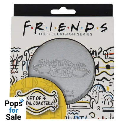 Friends Set of 4 Embossed Metal Coasters Coasters