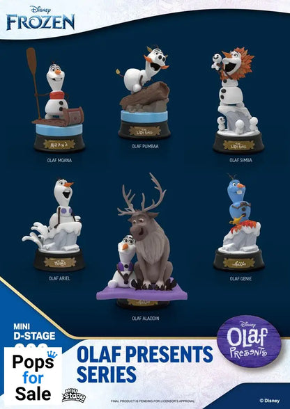 Frozen Mini Diorama Stage Statues 6-pack Olaf Presents 12 cm