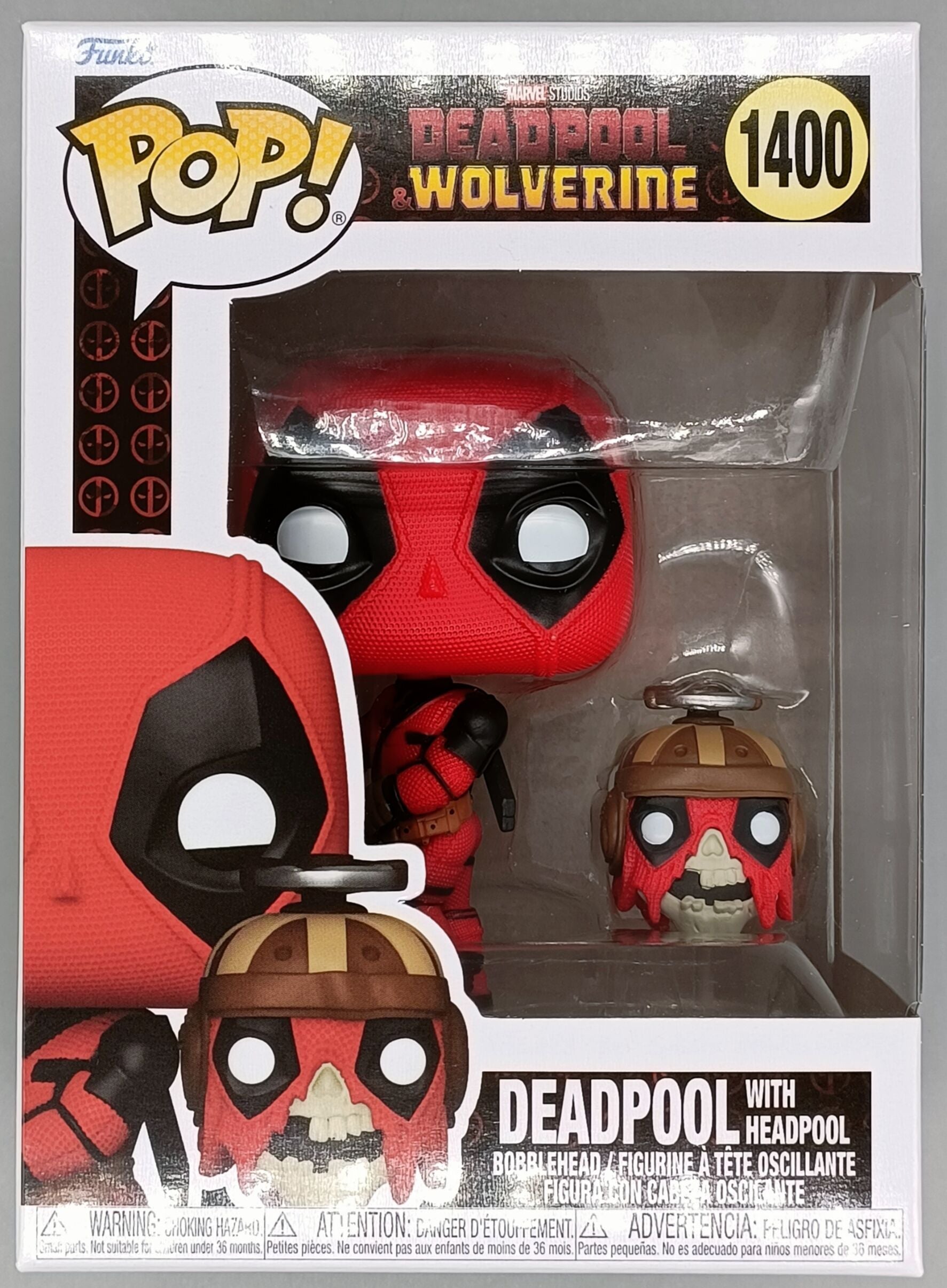 1400 Deadpool w/Headpool - Marvel Deadpool 3 Wolverine Funko POP - Brand New