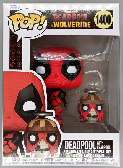 1400 Deadpool w/Headpool - Marvel Deadpool 3 Wolverine Funko POP - Brand New