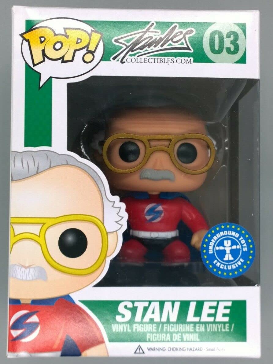 03 Stan Lee (Superhero- Red) - Stan Lee - Funko POP - Box Damaged