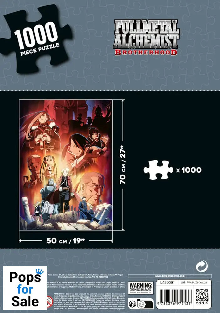 Fullmetal Alchemist: Brotherhood Puzzle Characters (1000 pieces)