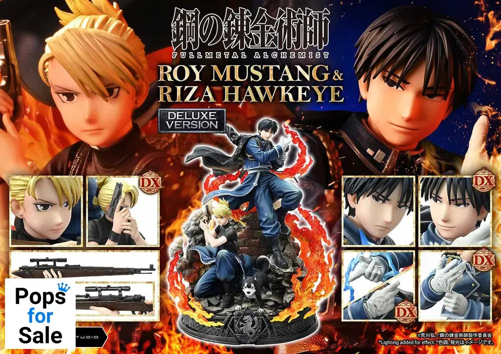 Fullmetal Alchemist Concept Masterline Statue 1/6 Roy Mustang & Riza Hawkeye Deluxe Bonus Version 50 cm