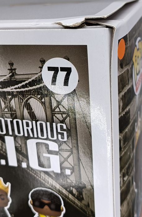 #77 Notorious B.I.G. (with Crown) - Box Damaged Funko POP