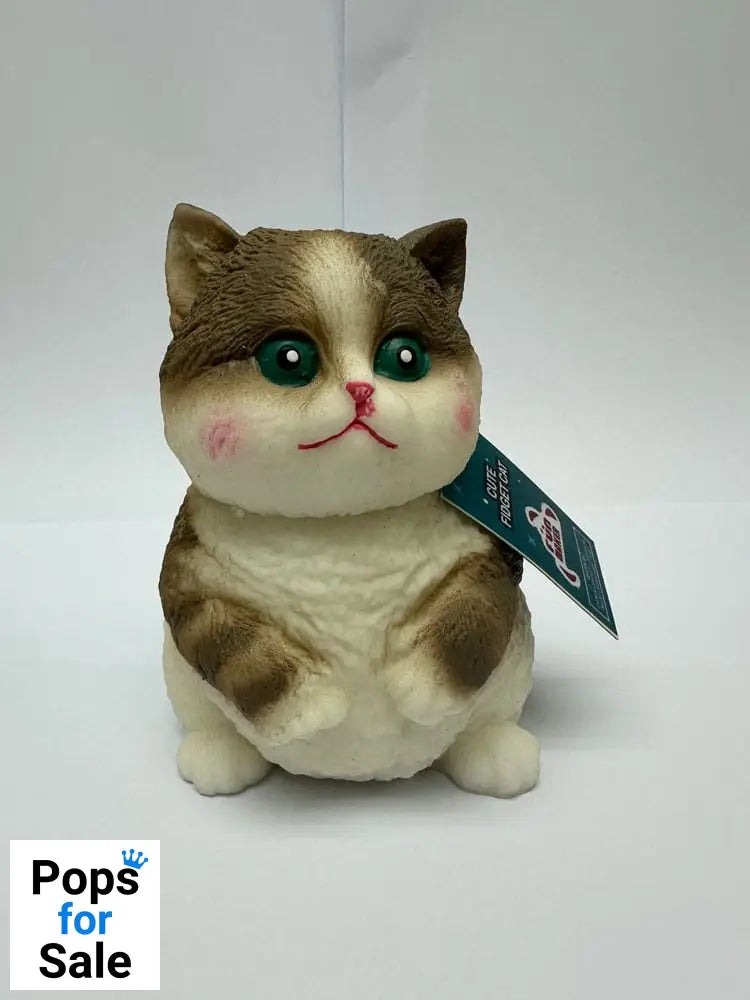 Fun Maker Squishy Fidget Toy Dark Brown Cat 11 cm