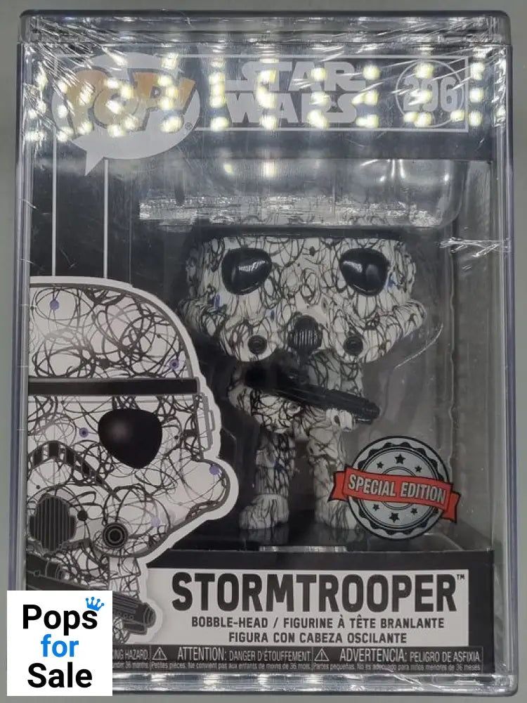 Funko 45861 Pop! Star Wars: Stormtrooper (Futura Artist Series Special Edition) #296 Funko POP