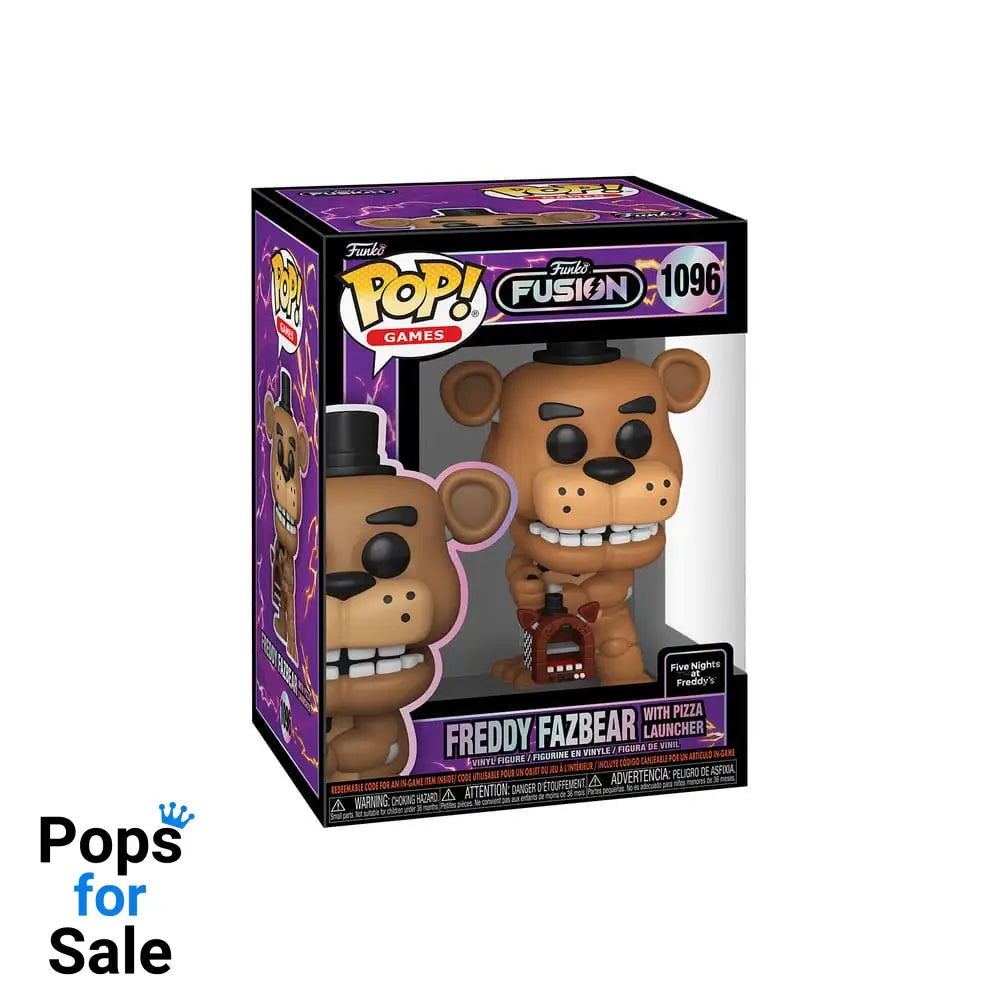 Funko Fusion POP! Games Vinyl Figures Freddy Fazbear with Pizza Launcher w/CH 9 cm Assortment (6)
