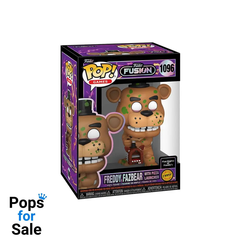 Funko Fusion POP! Games Vinyl Figures Freddy Fazbear with Pizza Launcher w/CH 9 cm Assortment (6)