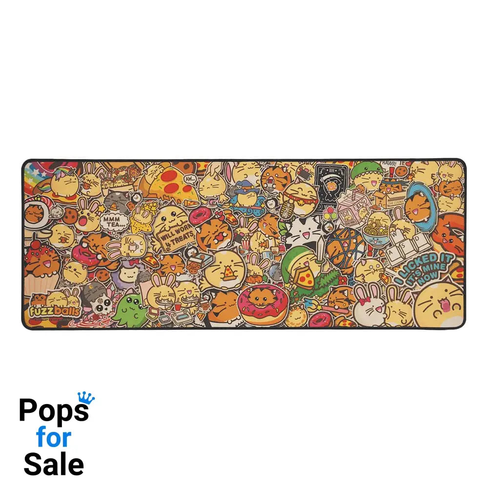 Fuzzballs Desk Pad & Coaster Set