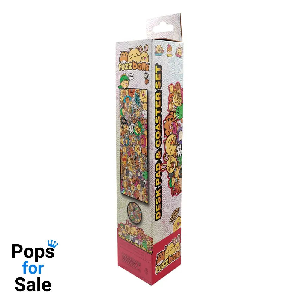 Fuzzballs Desk Pad & Coaster Set