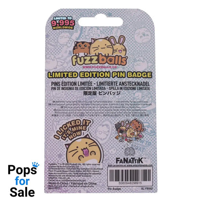 Fuzzballs Pin Badge Whisky Will Work 4 Treats Limited Edition