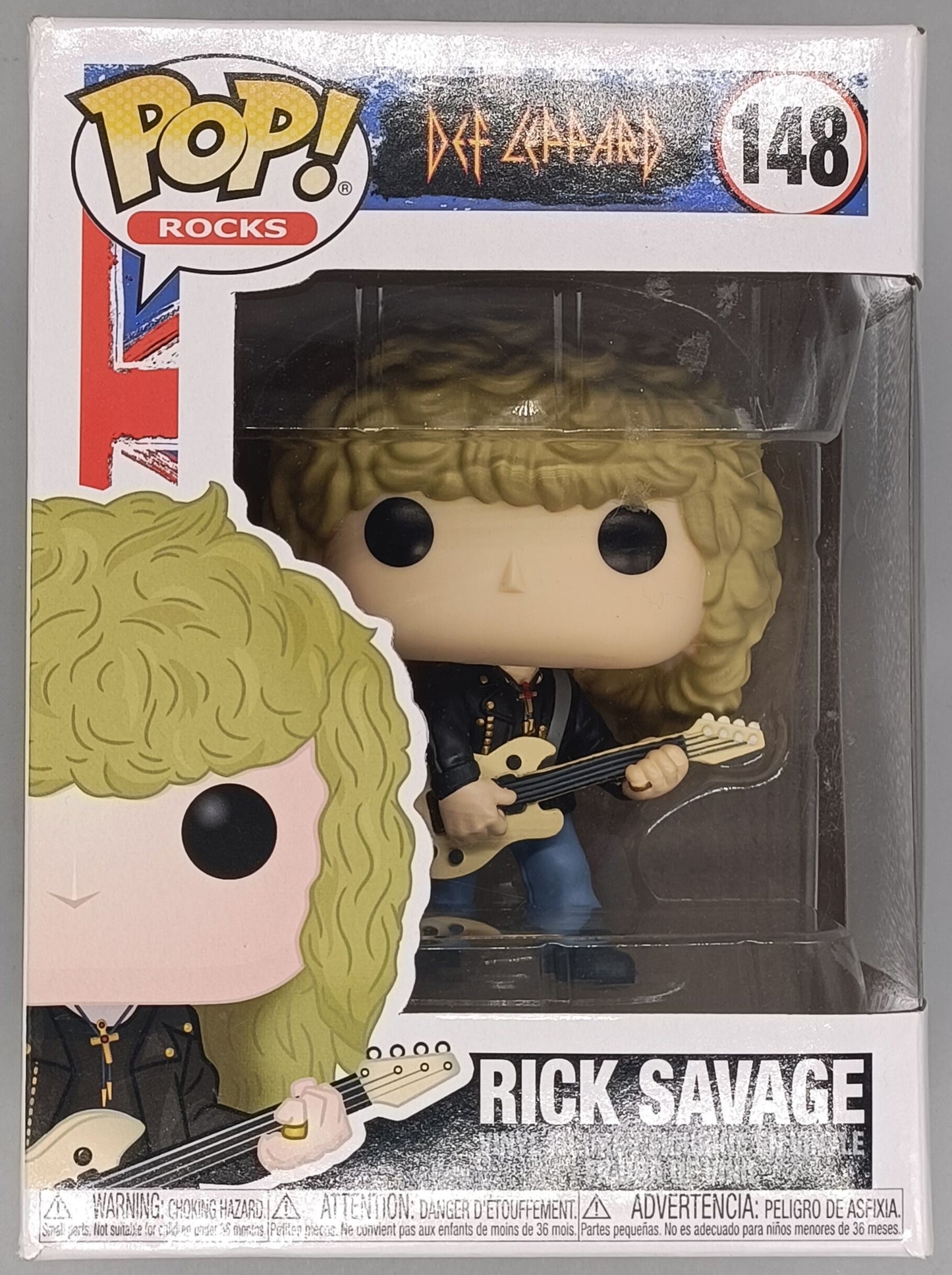 148 Rick Savage - Def Leppard - Box Damaged Funko POP