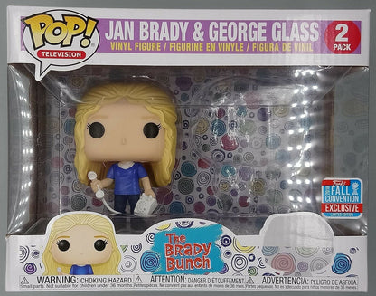[2 Pack] Jan Brady & George Glass - Brady Bunch Box Damaged Funko POP