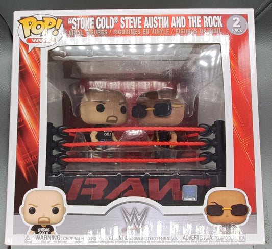 Stone Cold Steve Austin vs The Rock - Deluxe - WWE Funko POP