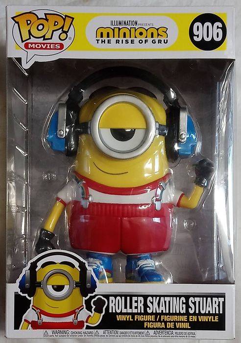#906 Roller Skating Stuart - 10 Inch - Minions - Box Damaged Funko POP