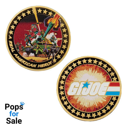 G.I. Joe Collectable Coin A Real American Hero 60th Anniversary 24k Gold Plated Limited Edition Coins