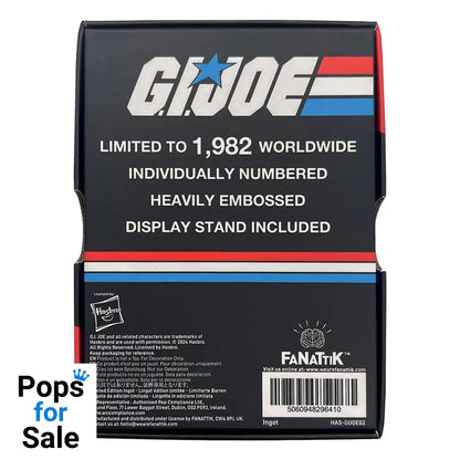G.I. Joe Ingot A Real American Hero #1 Limited Edition