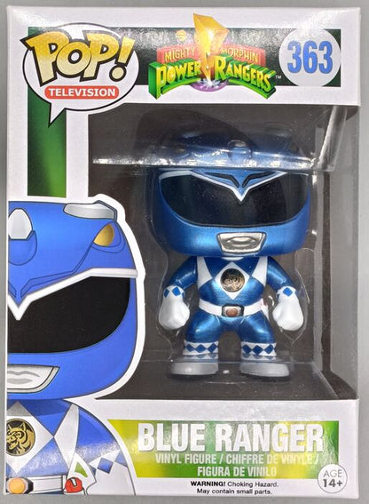 #363 Blue Ranger - Metallic - Power Rangers - Box Damaged Funko POP