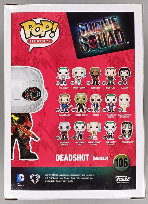 #106 Deadshot (Masked) - Suicide Squad Funko POP