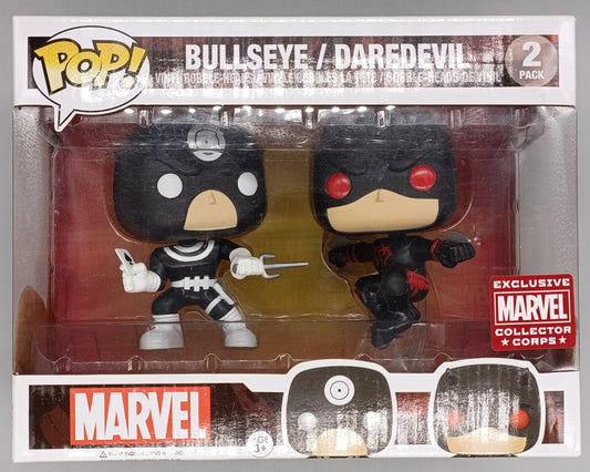 [2 Pack] Bullseye / Daredevil - Marvel Collector Corps - Funko POP - Box Damaged