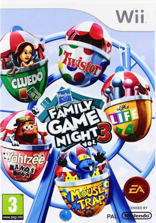Family Game Night Vol 3 for Nintrendo Wii - [Just Disc]