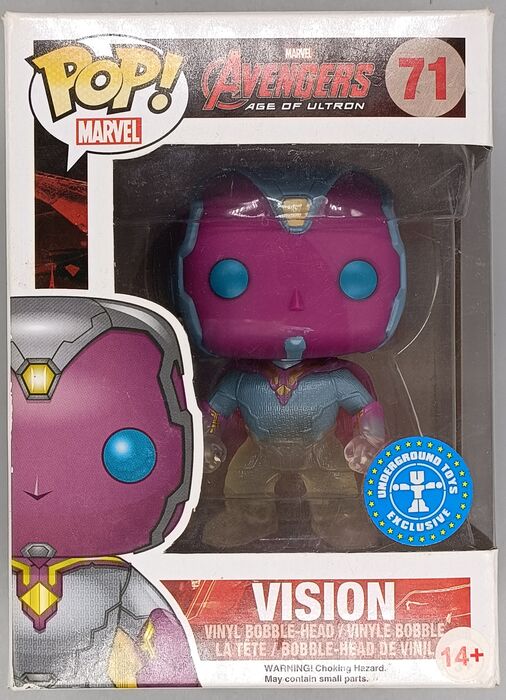 #71 Vision (Faded) Marvel Avengers Age of Ultron Box Damaged Funko POP