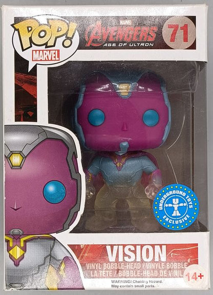 #71 Vision (Faded) Marvel Avengers Age of Ultron Box Damaged Funko POP