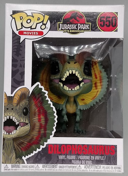 #550 Dilophosaurus - Jurassic Park - Box Damaged Funko POP