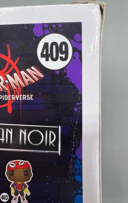 #409 Spider-Man Noir - Marvel Into the Spider-verse Box Damaged Funko POP