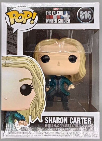 #816 Sharon Carter - Marvel Falcon & the Winter Soldier Box Damaged Funko POP