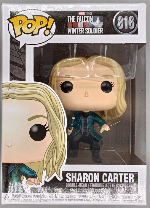 #816 Sharon Carter - Marvel Falcon & the Winter Soldier Box Damaged Funko POP