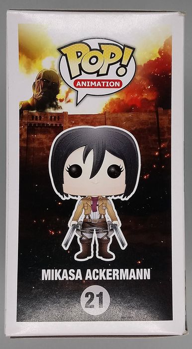 21 Mikasa Ackermann - Attack on Titan - Funko POP - Box Damaged