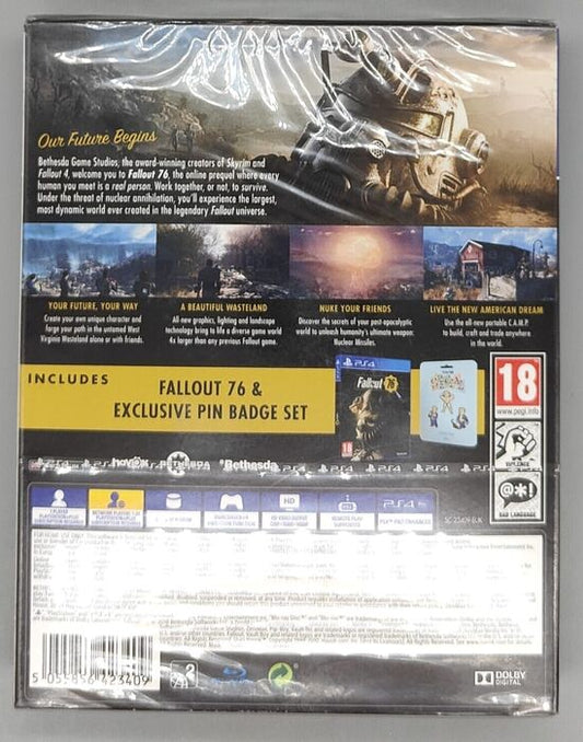 Fallout 76 Special Edition & Pin Badge Set for Playstation 4 (PS4) - [NEW]