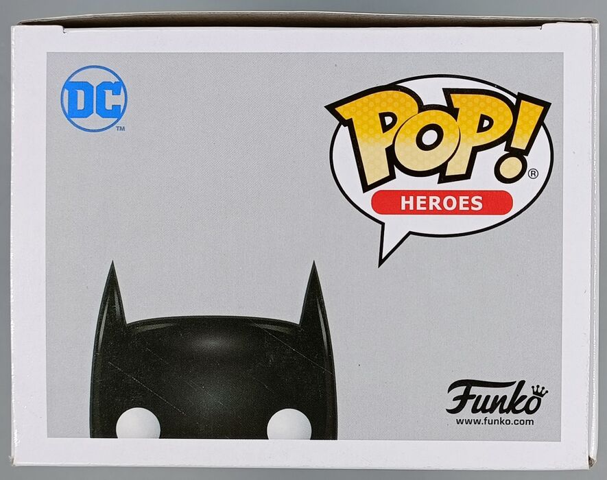 #144 Batman (Black) Chrome - DC - 2017 Con Exc Funko POP