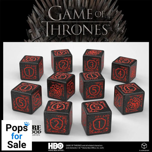 Game of Thrones Dice Set Targaryen 10xD6 (10) Dice