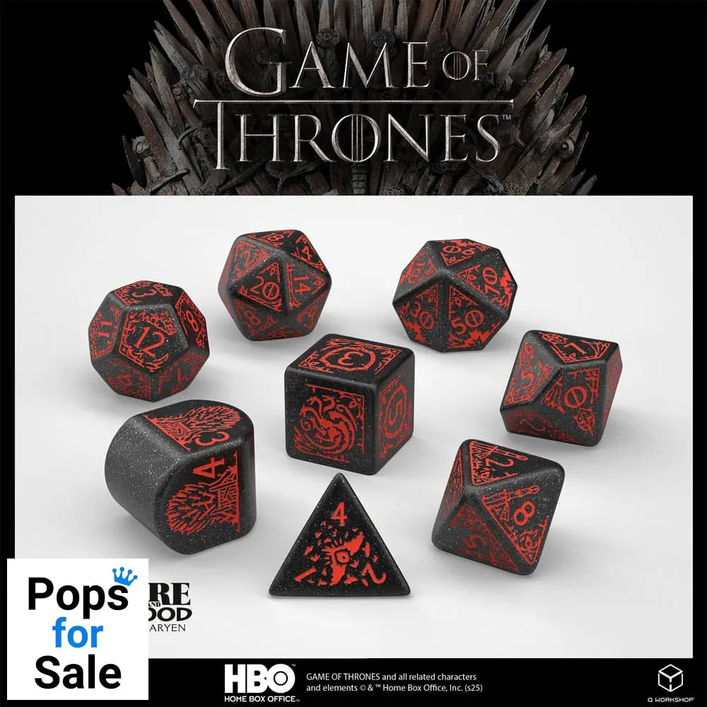 Game of Thrones Dice Set Targaryen (8) Dice