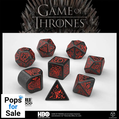 Game of Thrones Dice Set Targaryen (8)