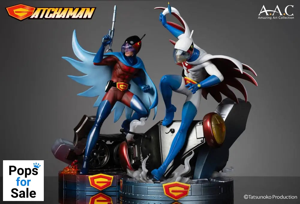 Gatchaman Amazing Art Collection Statue Ken the Eagle, The Leader of the Science Ninja Team 34 cm