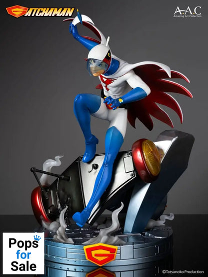 Gatchaman Amazing Art Collection Statue Ken the Eagle, The Leader of the Science Ninja Team 34 cm