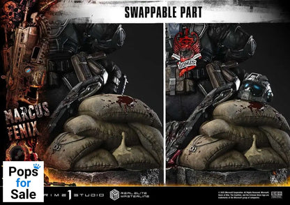 Gears of War: Reloaded Real Elite Masterline Series Statue 1/3 Marcus Fenix Ultimate Bonus Version 97 cm